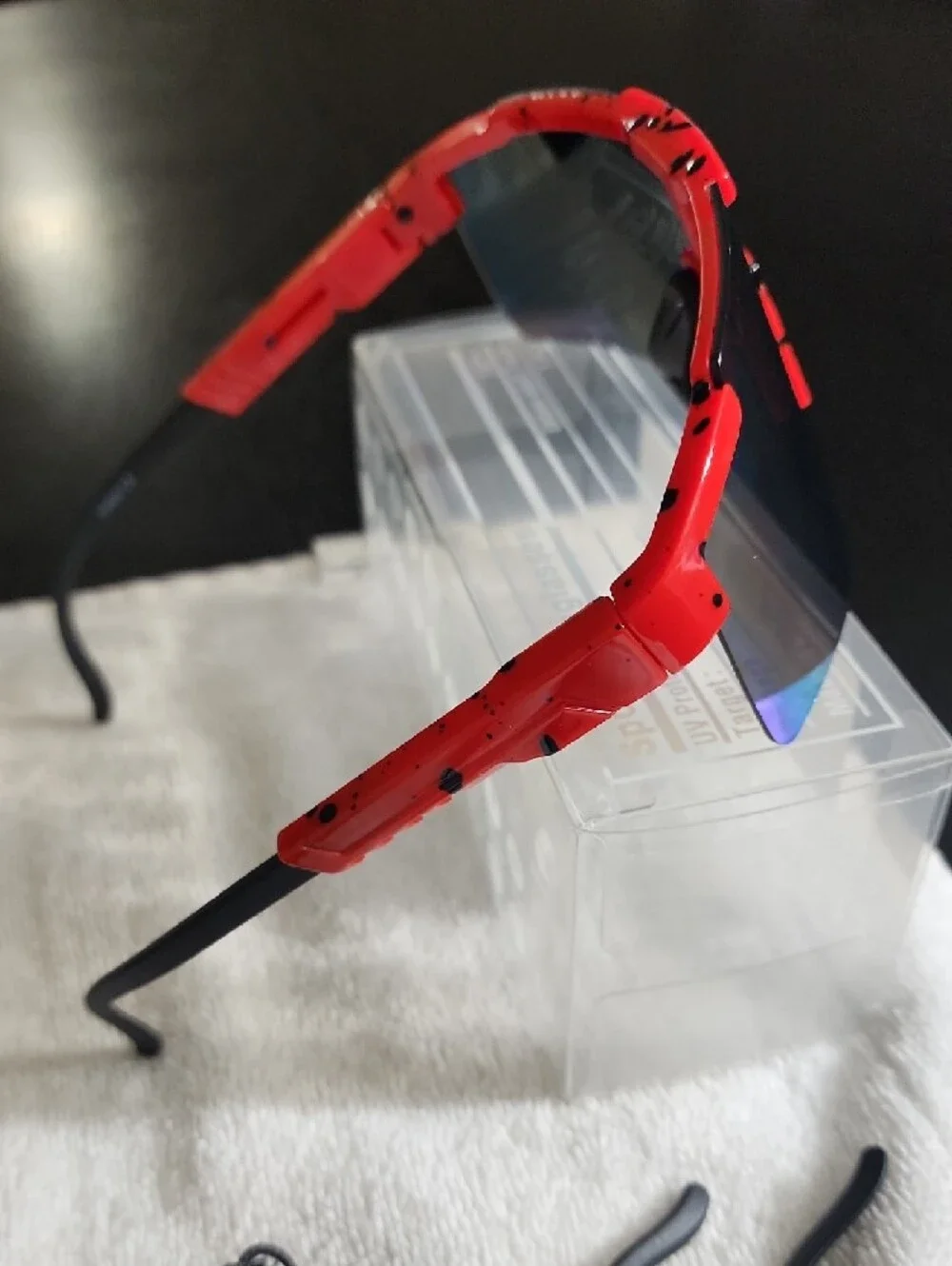 SPORTS SUNGLASSES FS666-NP-C9 Men Women & Youth Multicolor UV Wrap Shield Lens
